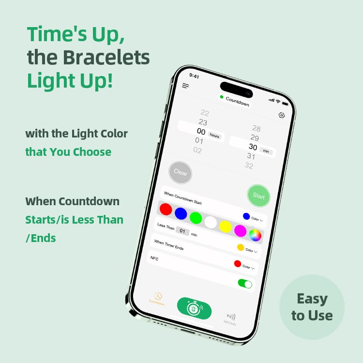 Timer กำไล LED Timer กำไล LED