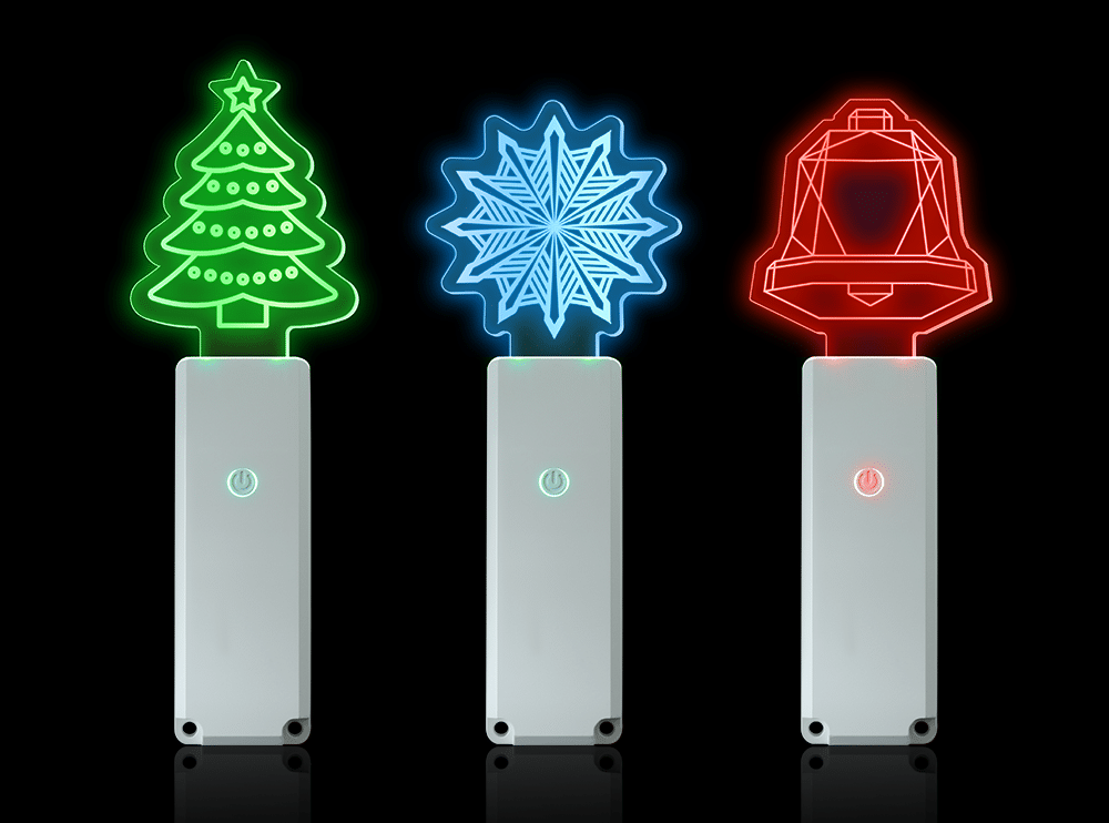 แท่งไฟ LED อะคริลิกคริสต์มาส แท่งไฟ LED อะคริลิกคริสต์มาส