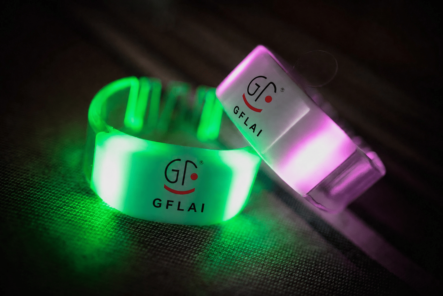 สายรัดข้อมือ LED ของ GFLAI สายรัดข้อมือ LED ของ GFLAI